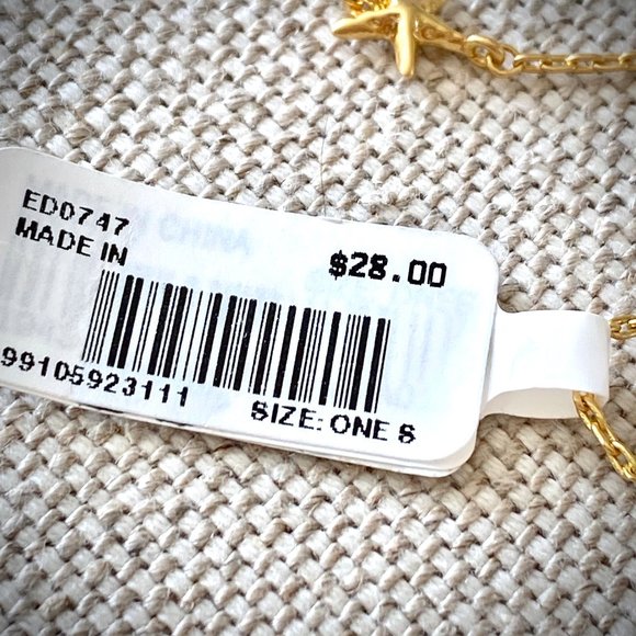 Madewell NWT Delicate Starfish Chain Necklace - Picture 6 of 7